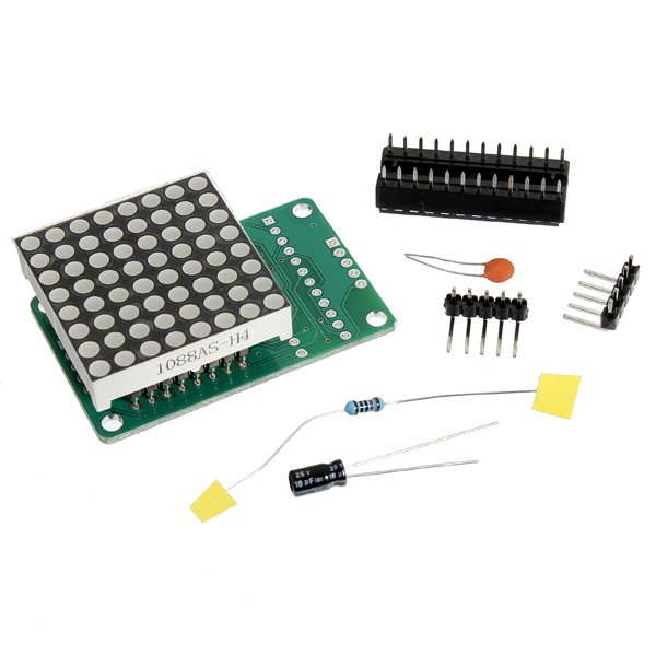 10Pcs MAX7219 Dot Matrix Module DIY Kit 5V 8*8 SCM Control Board For Arduino 9